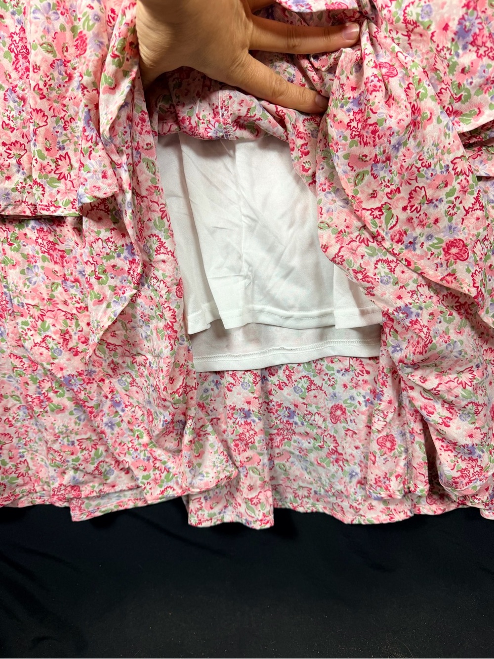 entro Pink Floral Tiered Maxi Dress Medium Wedding guest Graduation festival - Picture 5 of 13